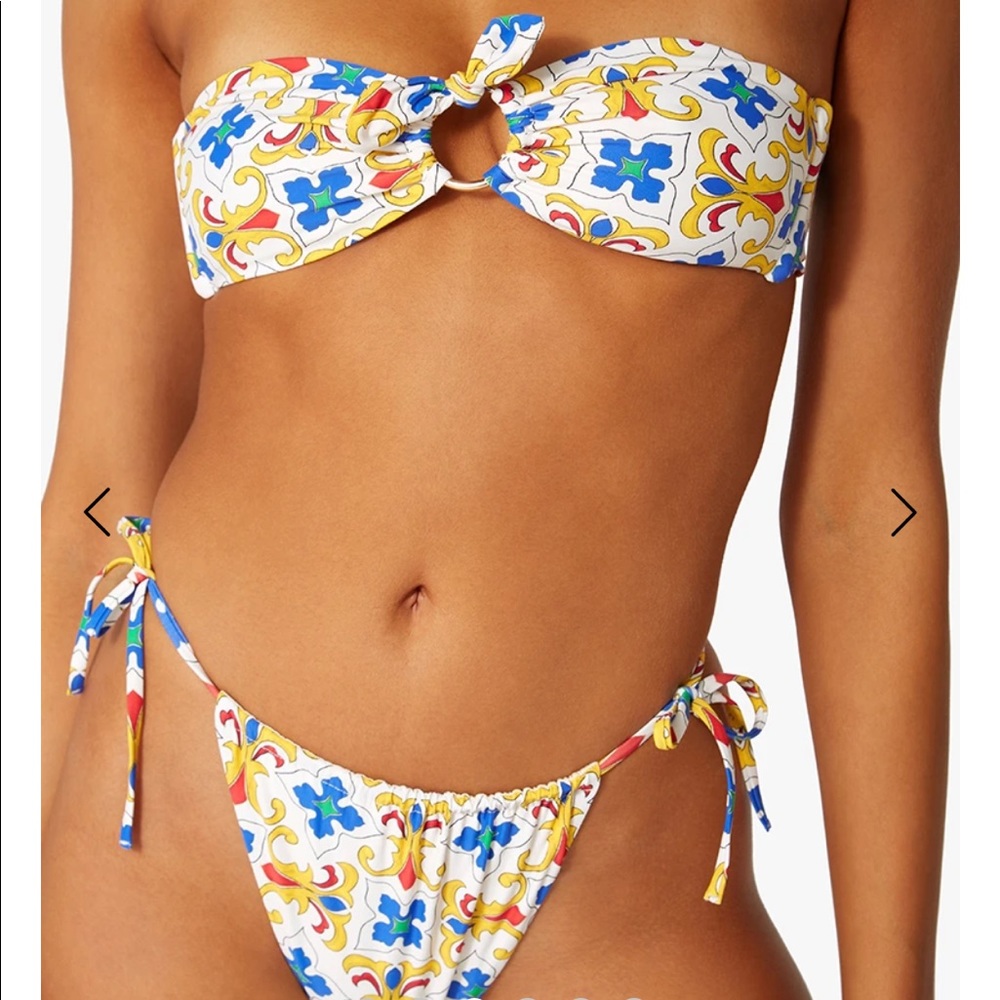 We Wore What Ring Bandeau Bikini